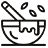 icono dibujo líneas mortero