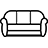icono dibujo sofá
