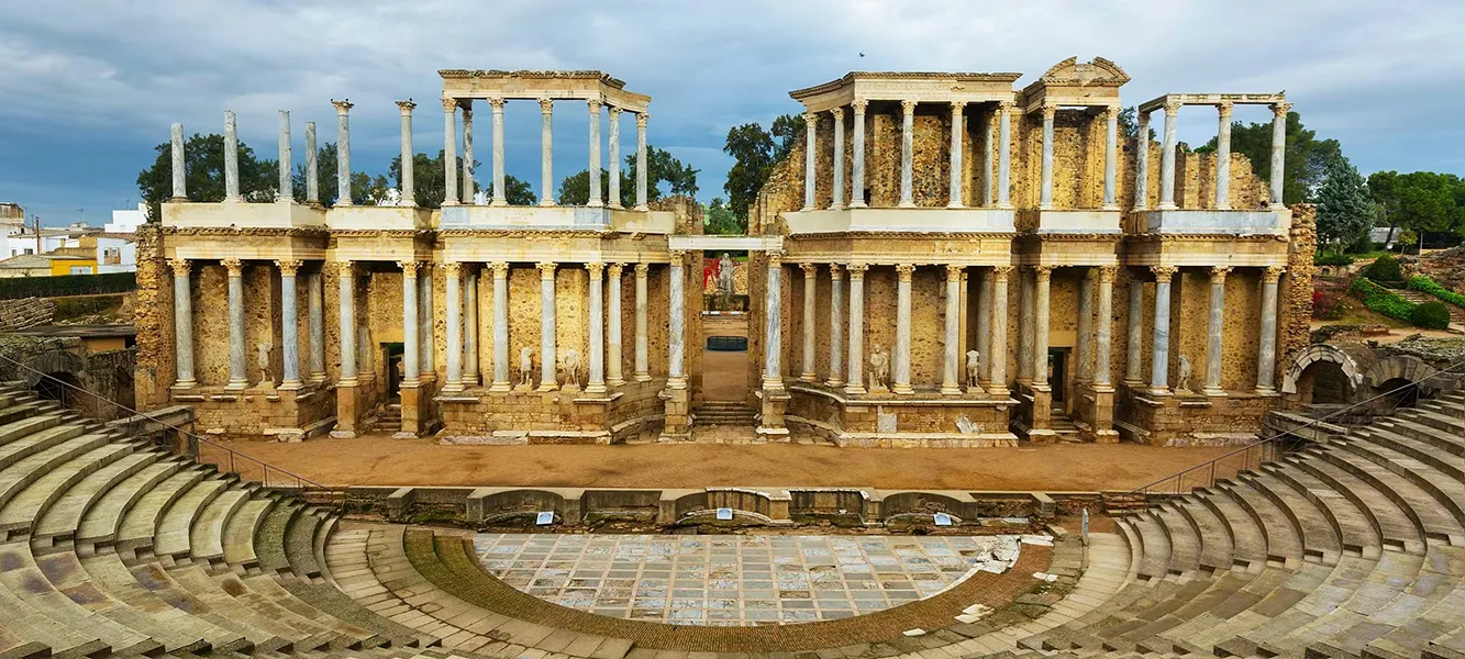 vista del teatro romano de Mérida
